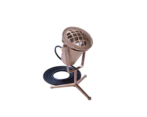 Underwater, cast bronze, with stand, 250W INC, 120V