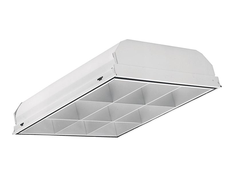 2x2, 2 Lamp 31U1T8, 9 Cell, Full Specular Low Iridescence Louver