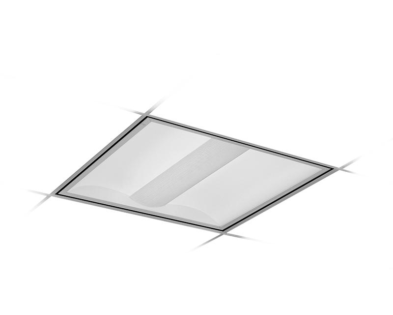 2x2, Air Handling, 3800 Nominal Delivered Lumens, 80 CRI, 4000K, Round Perf. w/White Overlay