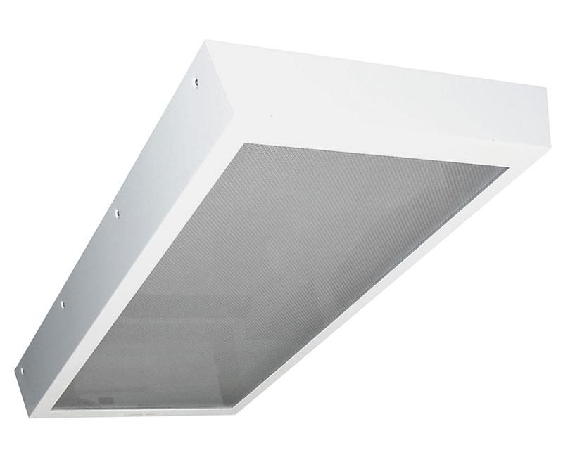 2x4, 4 Lamp F32T8, 14 ga. Max. Security, ES: 375 Clear Polycarbonate, LS: 125 Prismatic Acrylic