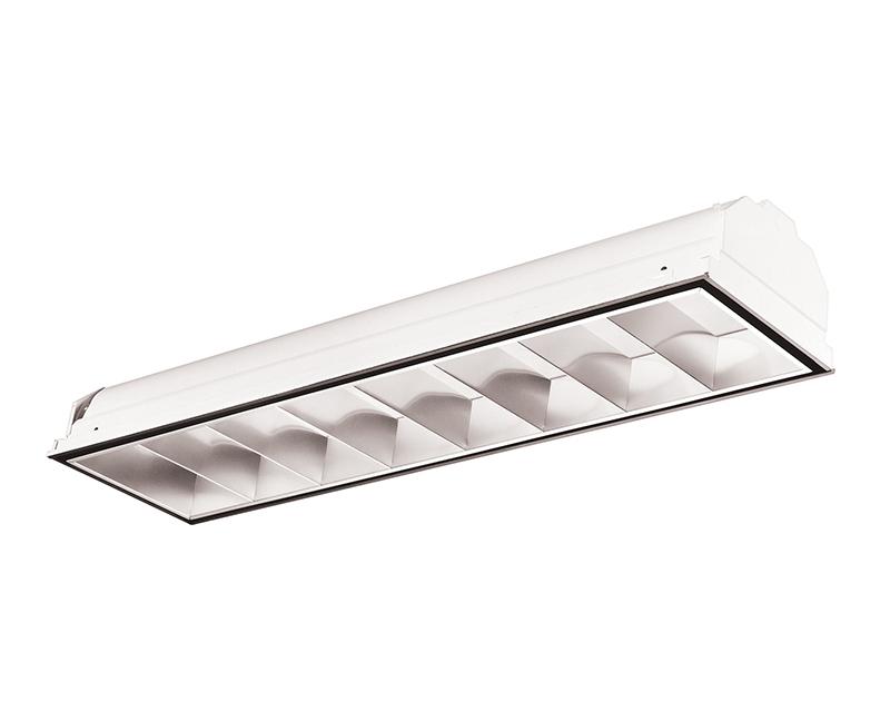 1x4, 1 Lamp F32T8, KSH 3EA Lens, Asymmetric Distribution