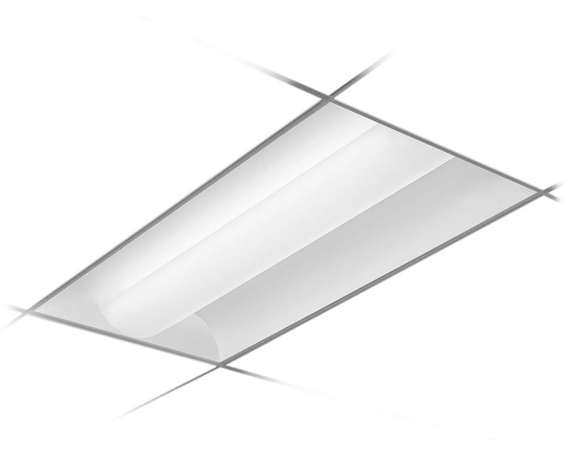 2x4, 3 Lamp F32T8, White Opal Acrylic Diffuser