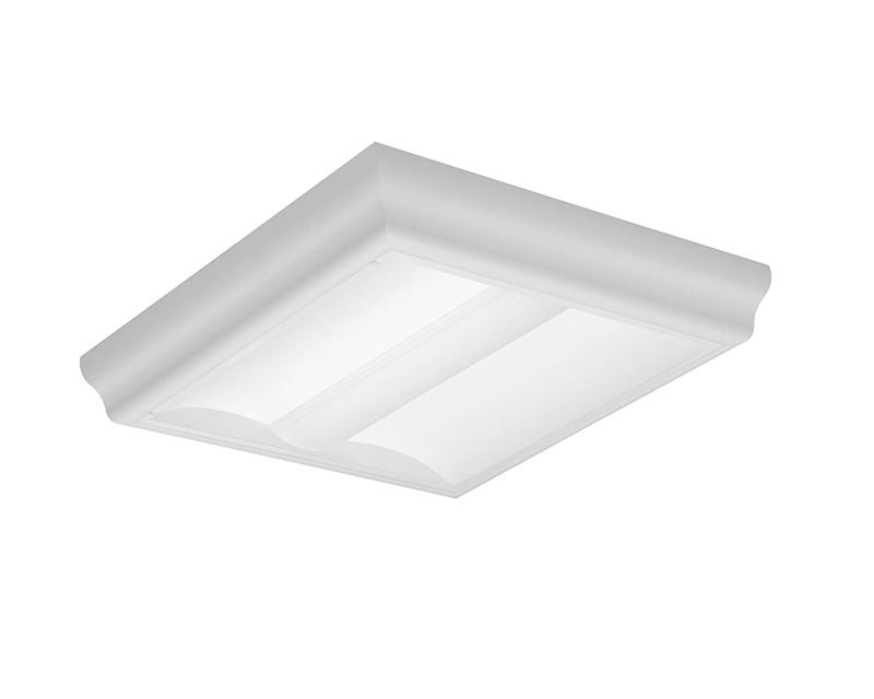 2x2, Surface, 3800 Nominal Delivered Lumens, 80 CRI, 4000K, Round Perf. w/White Overlay