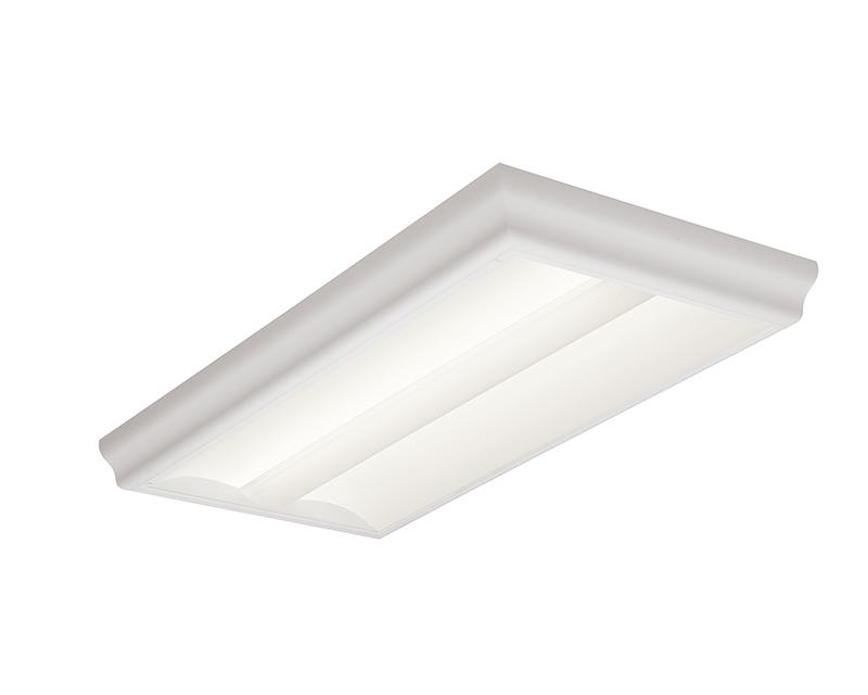 2x4, Surface, 6300 Nominal Delivered Lumens, 80 CRI, 4000K, Round Perf. w/White Overlay