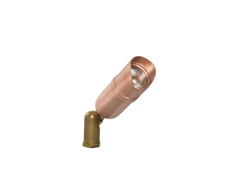 Accent, Brass Bullyte w/ Stake, Copper, 20W MR16, 12V