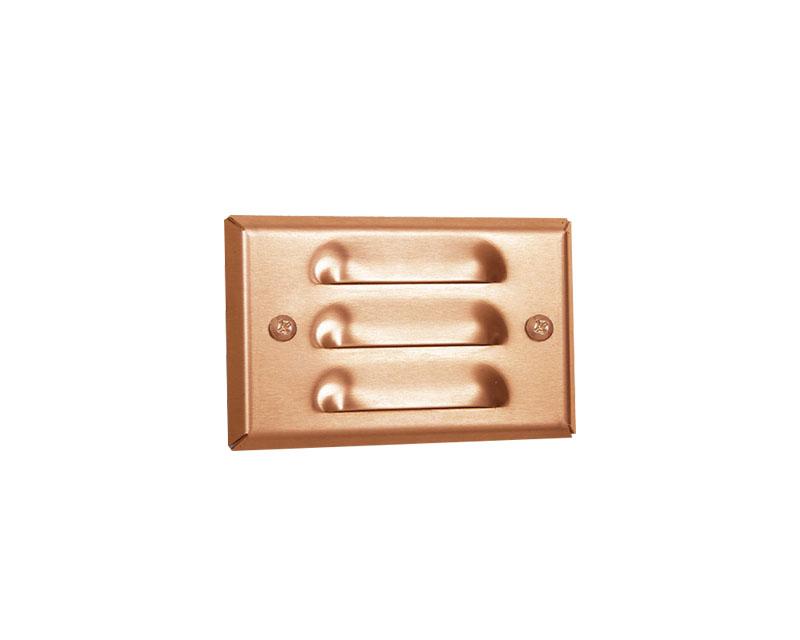 Step Light, Copper, Mini-Recessed Louver, 12W S-8 (93), 12V