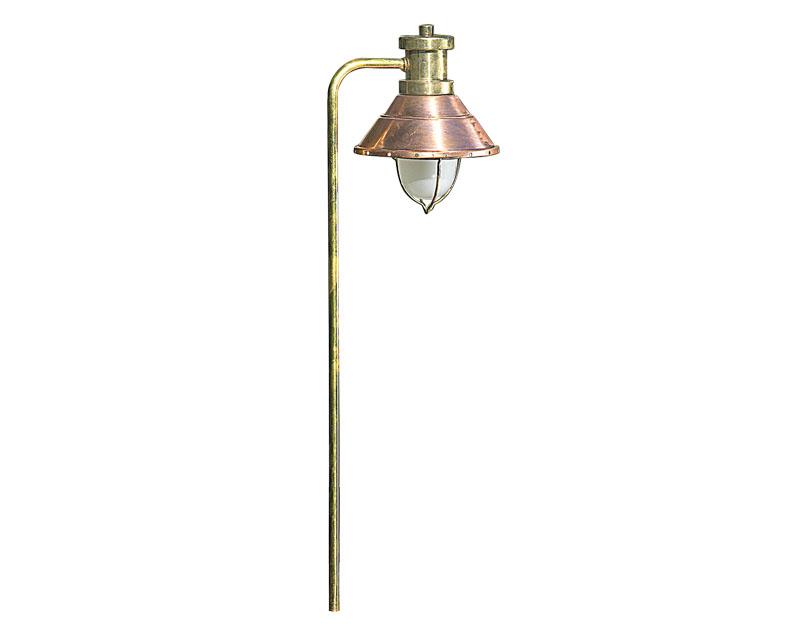 Path Light, Brass/Copper, Nautical, Natural Brass, 20W T3, 12V