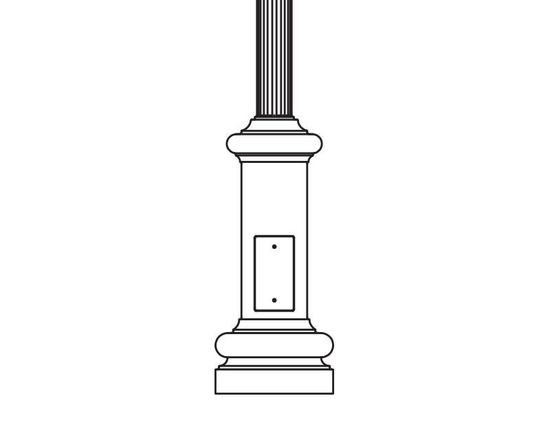 Zurich Anchor Base Post (283-)