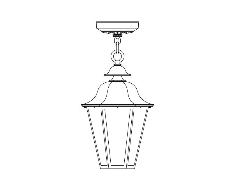 Manor LED, Large, aluminum, Ceiling Mount, opal acrylic, (2) 12.4W LED, 3000K or 4000K, 120V