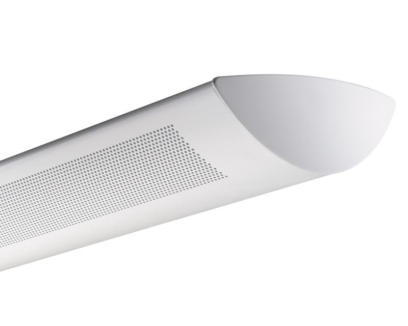 Centris Suspended High Perform Fluorescent, 1L T5HO Semi-Indirect, Round Perf Housing