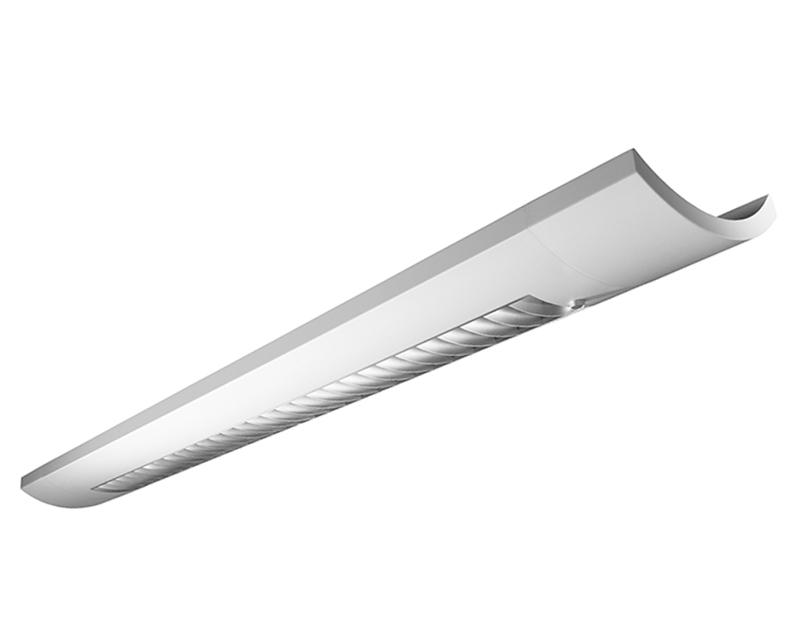 Sona Suspended Fluorescent, 2L T5 Semi-Direct, Semi-Specular Louver - 60% Down Kit