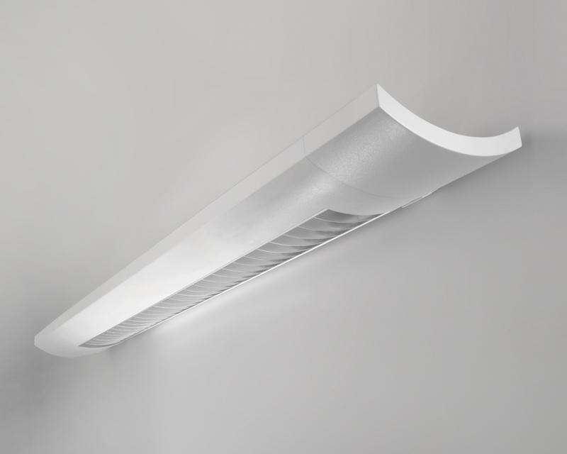 Sona Wall Fluorescent, 1L T5 Direct/Indirect Asymmetric, Semi-Specular Louver