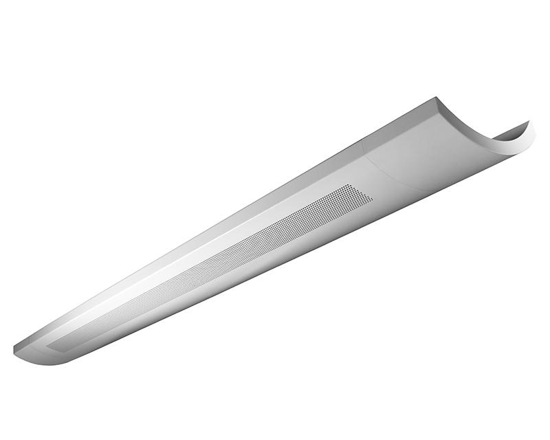 Sona Suspended High Perform Fluorescent, 2L T5 Semi-Indirect, Round Perf Housing
