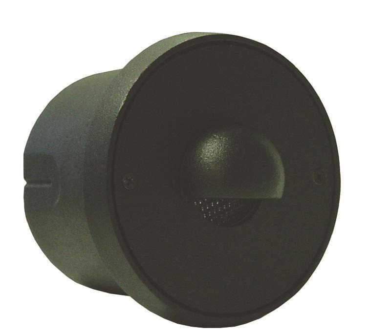 Outdoor Remote Recessed Lamp Head, Black