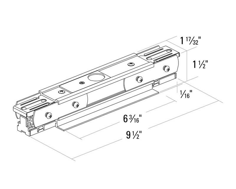 Prospec/Recessed Inline Housing, Matte White Finish