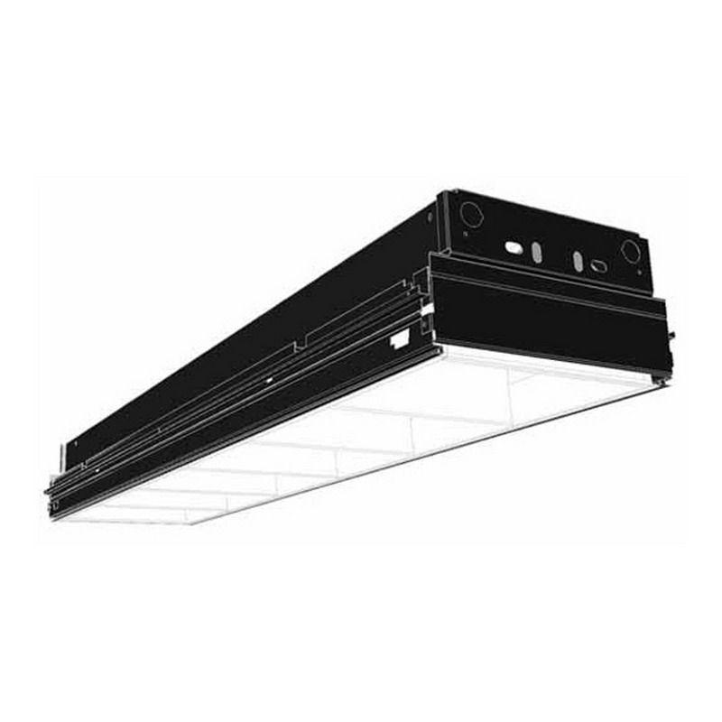 1' x 4' Recessed Fluorescent, High Performance White Louver, Static 2 Lamp 32 watt