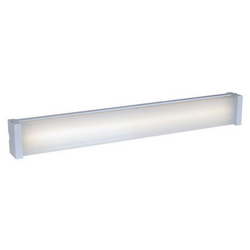 Vandal Resistant Ceiling or Wall Mounted Lens Luminaire, One lamp 14 watt T5 24