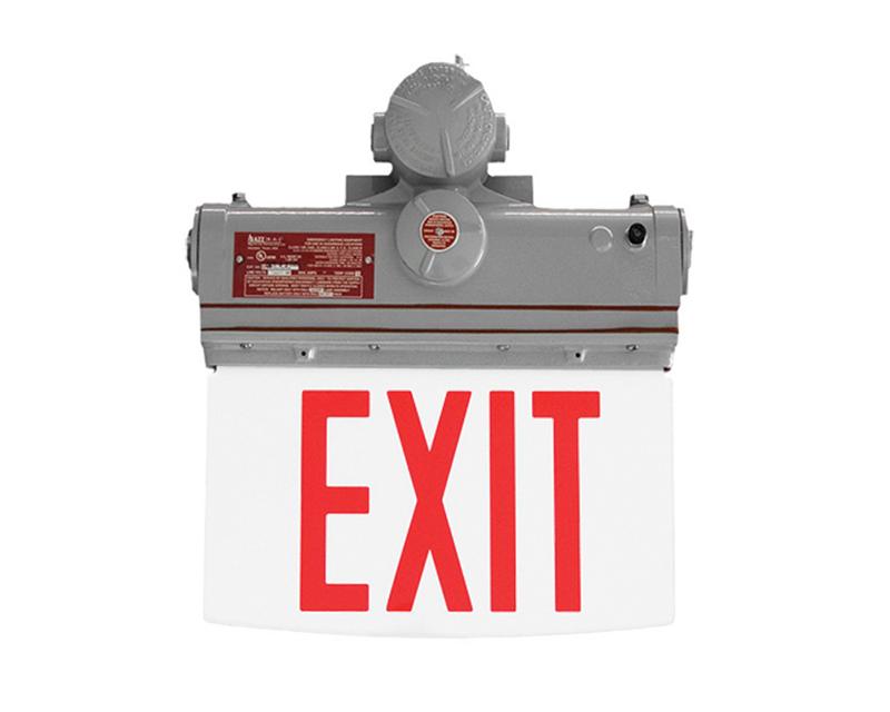 Class I Div I LED Exit Sign, Self-Powered, Single Face, Red, Wall/Pendant Mount