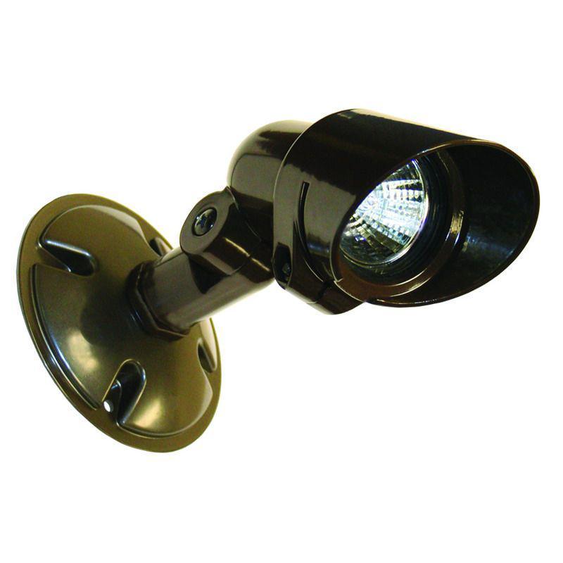 LLEF Series, Single Remote Head, Round Plate, Black, No Lamps