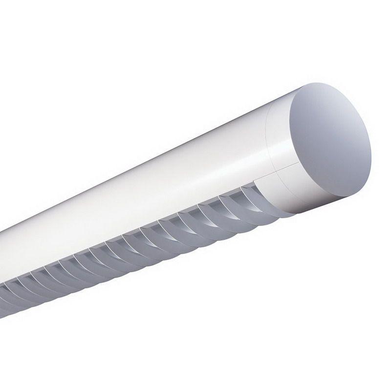 A tubular linear fixture with bidirectional illumination in FLU