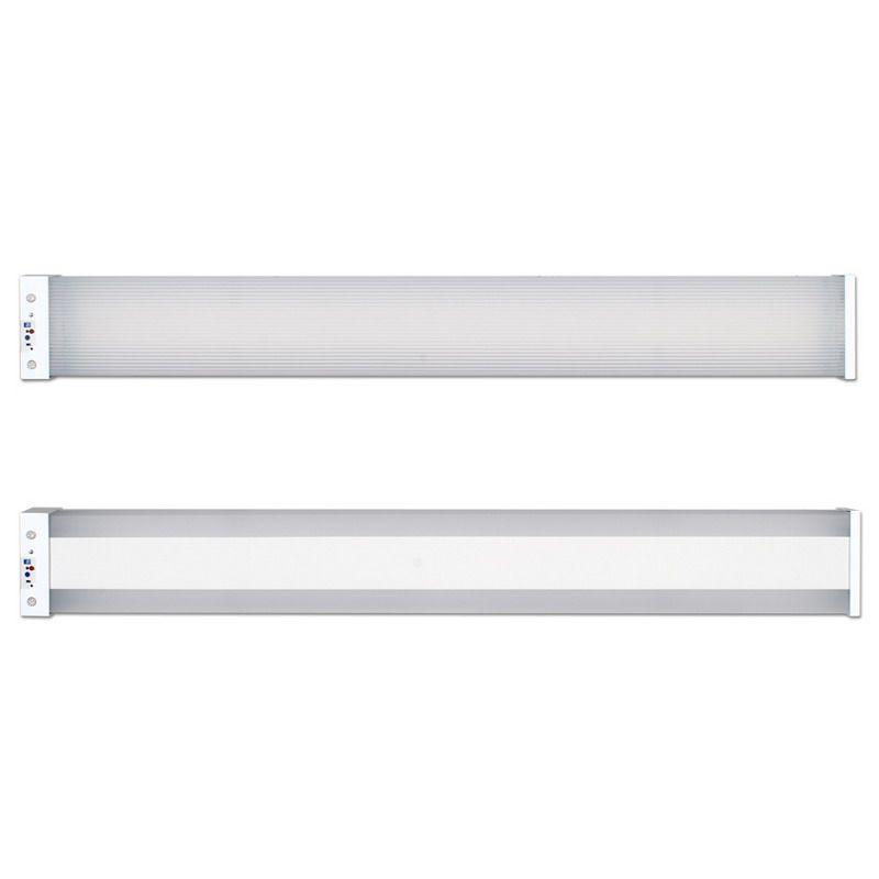 Stairwell Luminaire, 2 foot long, 2 lamp 17 watt, Bi Level Ballast T8 fixture with Infrared Sensor