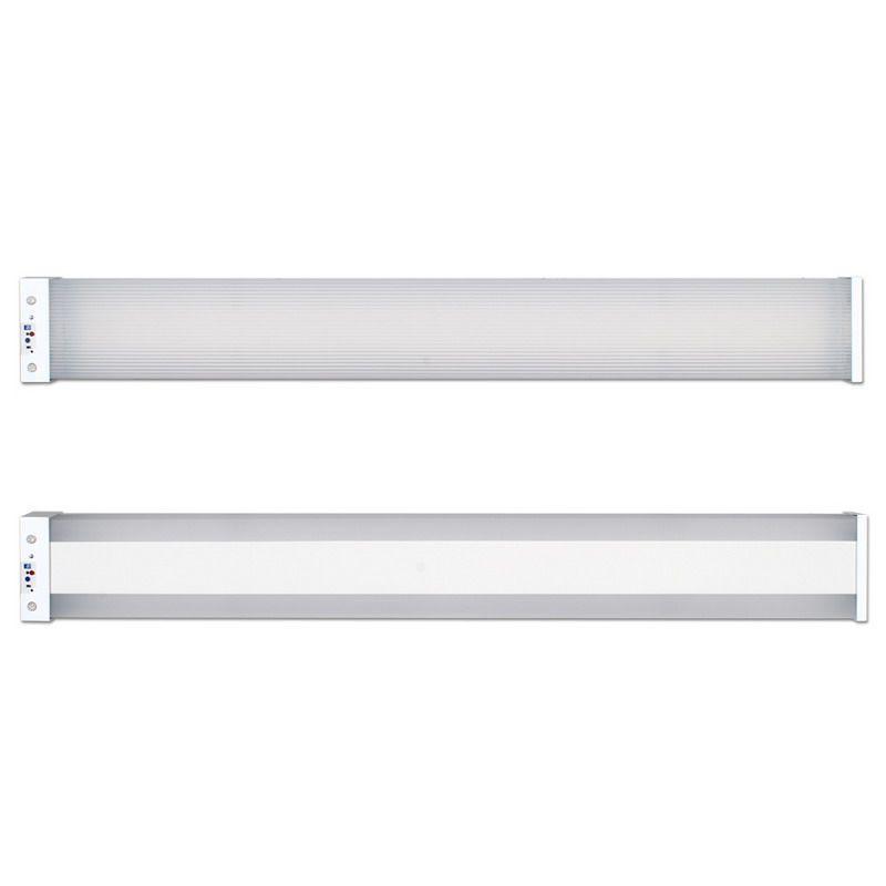 Stairwell Luminaire, 2 foot long, 2 lamp 17 watt, Bi Level Ballast T8 fixture with Infrared Sensor