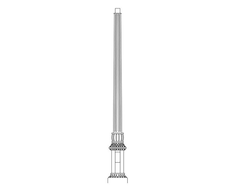 TRADITIONAL ALUMINUM POLE