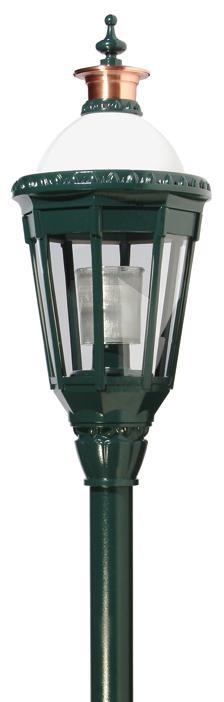 Octogonal Lantern, 100 HPS, SE3 optics, Asymmetrical