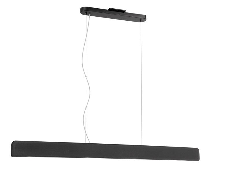 Philips Dolinea 4-Light Pendant Lamp in Black Fabric Finish