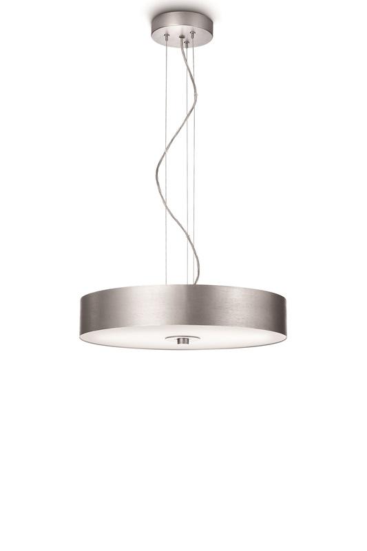 Philips Fresco 1-Light Pendant Lamp in Brushed Nickel Finish