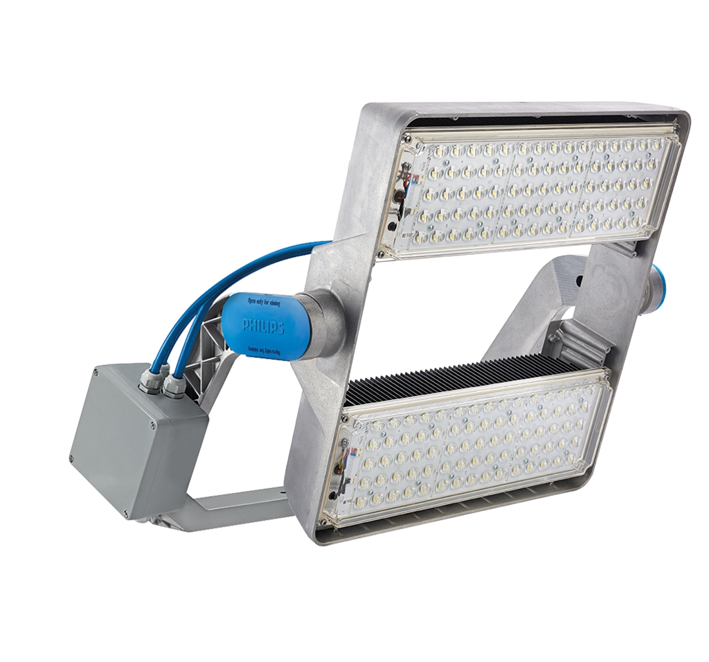 ArenaVision LED sports lighting luminaire + driver box, 150 LEDs