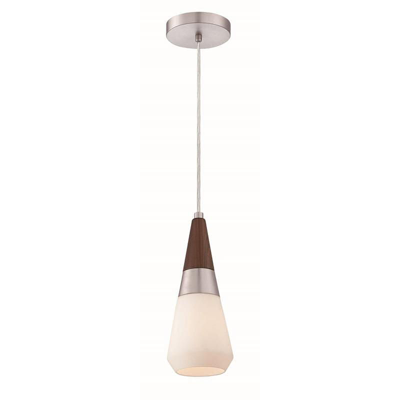 Philips Rustique 1-light Pendant in Satin Nickel Finish