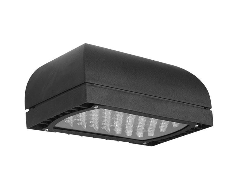 LED, 54W, 120-277V, Type II, 6000K, Black, Wall-Pack